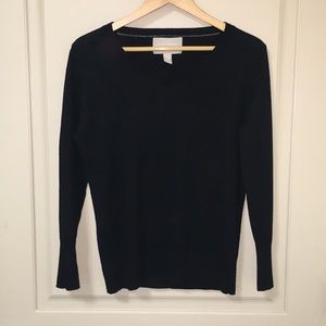 Merino wool v-neck sweater